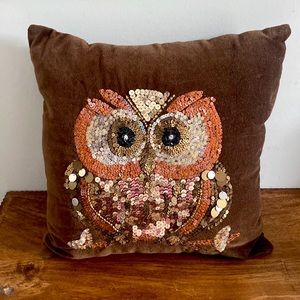 NEW. Pier 1 Pillow with Owl. 🦉